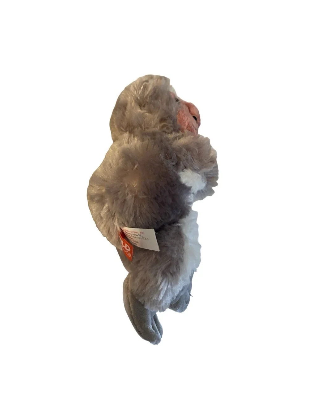 Wild Republic Monkey Plush Slap Bracelet Gray 7